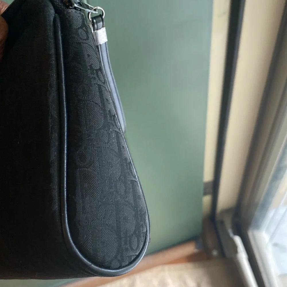 Dior Black Vintage Monogram Clutch and Keyholder EUC - Picture 7 of 16